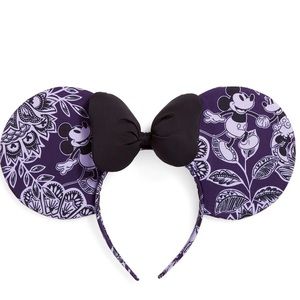 Disney Minnie Mouse Ear Headband 💜 Mickey & Minnie’s Flirty Floral Tonal
